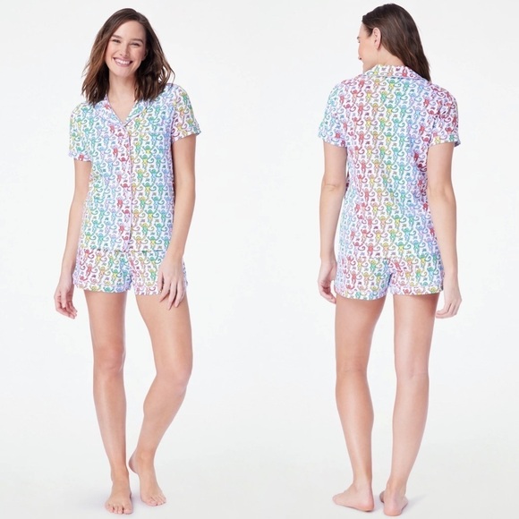 Nwt Roller Rabbit Disco Monkey Polo Pajama Set Large - Picture 3 of 5